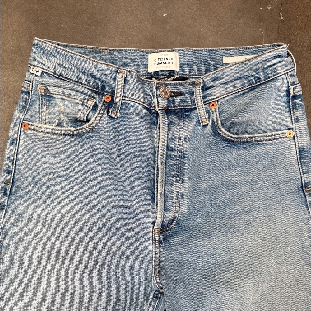 Citizens of Humanity Jolene high rise slim straight jeans womens size 26 - Picture 2 of 12